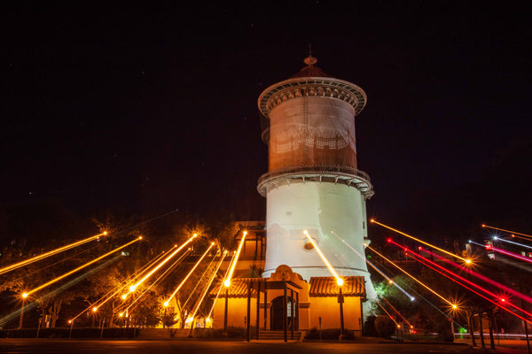 Fresno Water Tower Lights